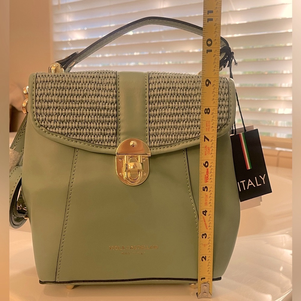 Viola Castellani Raffia Flap Backpack - Picture 9 of 9